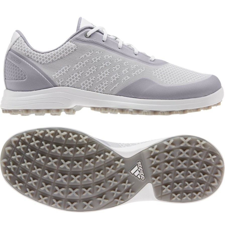 Shoes * | Adidas Women'S Alphaflex Sport Spikeless Golf Shoe White/Grey