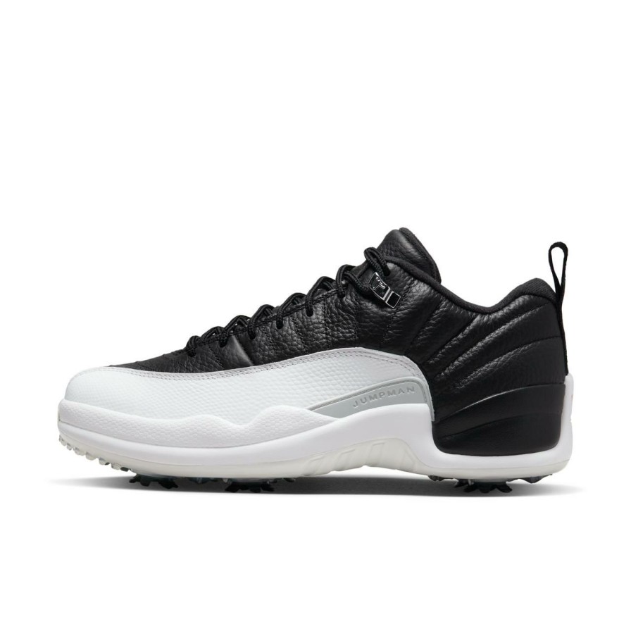 Shoes * | Nike Air Jordan Xii Low Spiked Golf Shoe White/Black