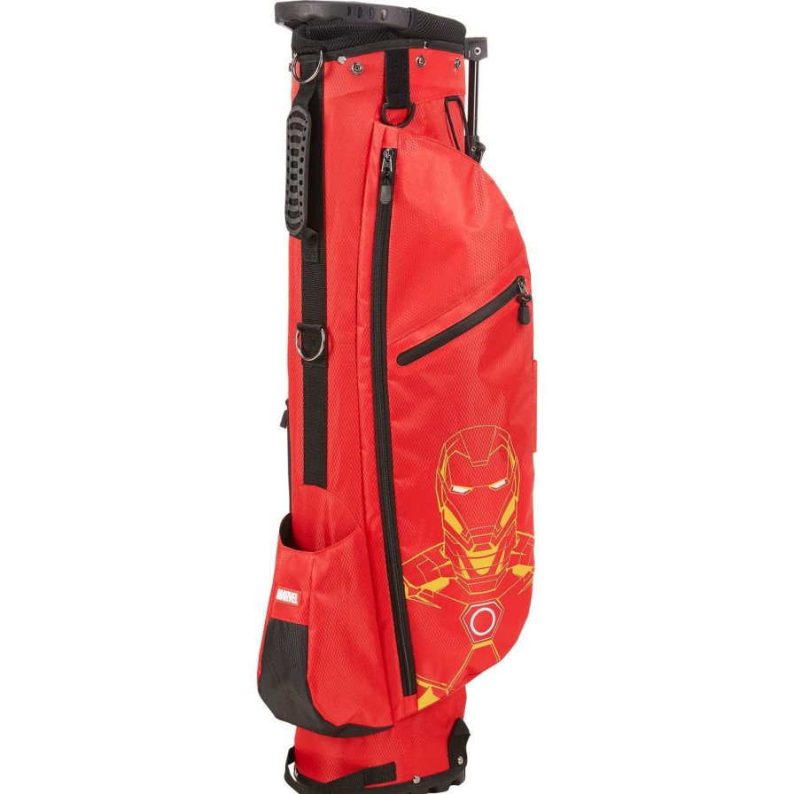 Bags & Carts * | Volvik Prior Generation Marvel Ultra Light Stand Bag Iron Man Red/Yellow