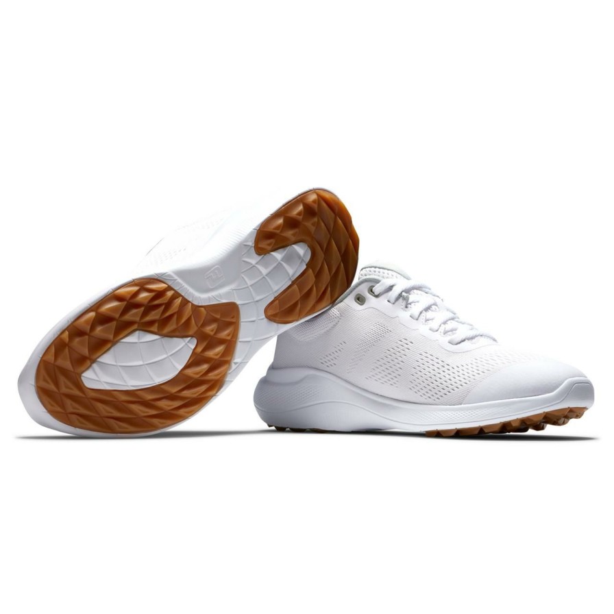 Shoes * | Footjoy Women'S Flex Spikeless Golf Shoe White