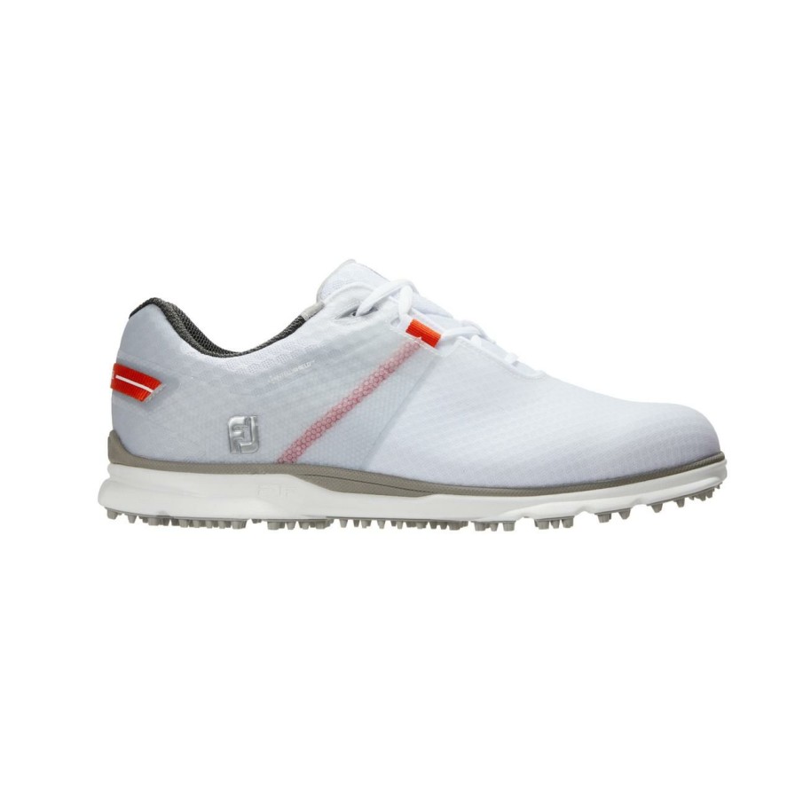 Shoes * | Footjoy Men'S Pro Sl Sport Spikeless Golf Shoe White/Red