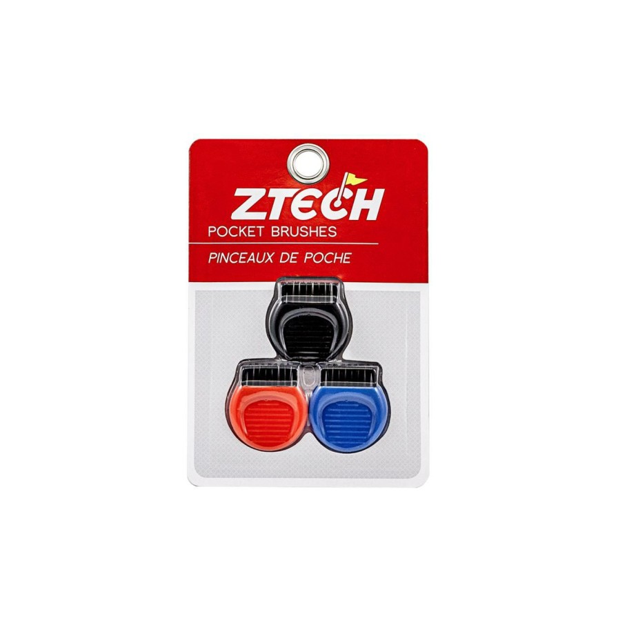 Accessories * | Ztech D Brush 3 Pack- Red, Black, Blue Red/Blu/Blk