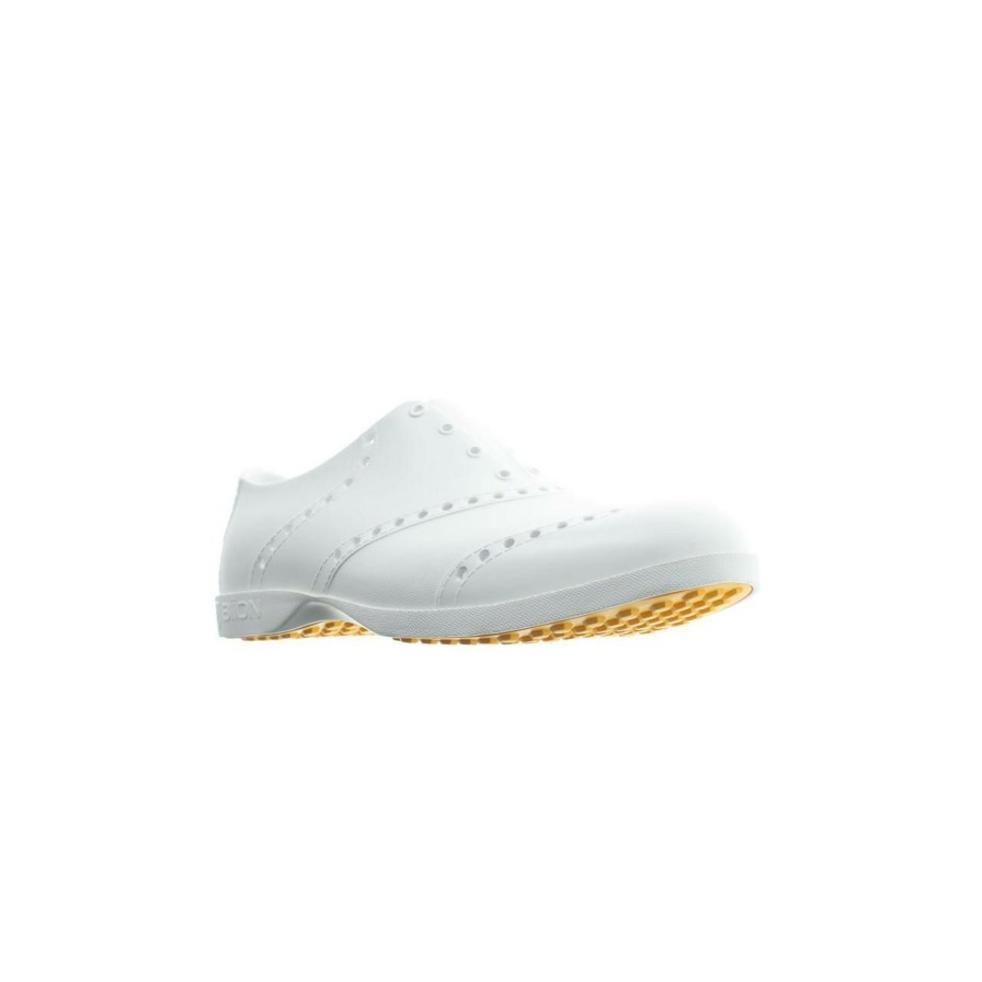 Shoes * | Biion Men'S Oxford Classic Spikeless Shoe Whiteout