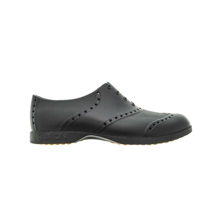 Shoes * | Biion Men'S Oxford Classic Spikeless Shoe Black