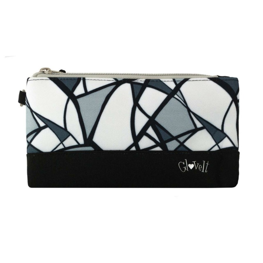 Accessories * | Glove It Onyx Geo Wristlet White/Black