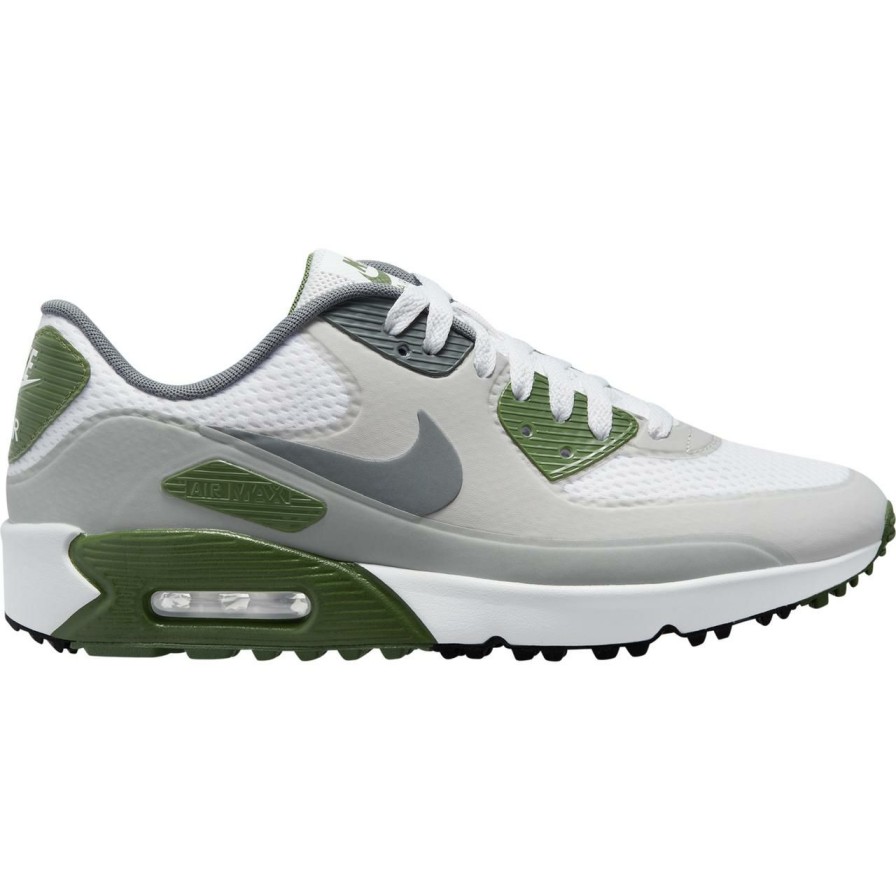 Shoes * | Nike Air Max 90 G Spikeless Golf Shoe White/Grey/Green