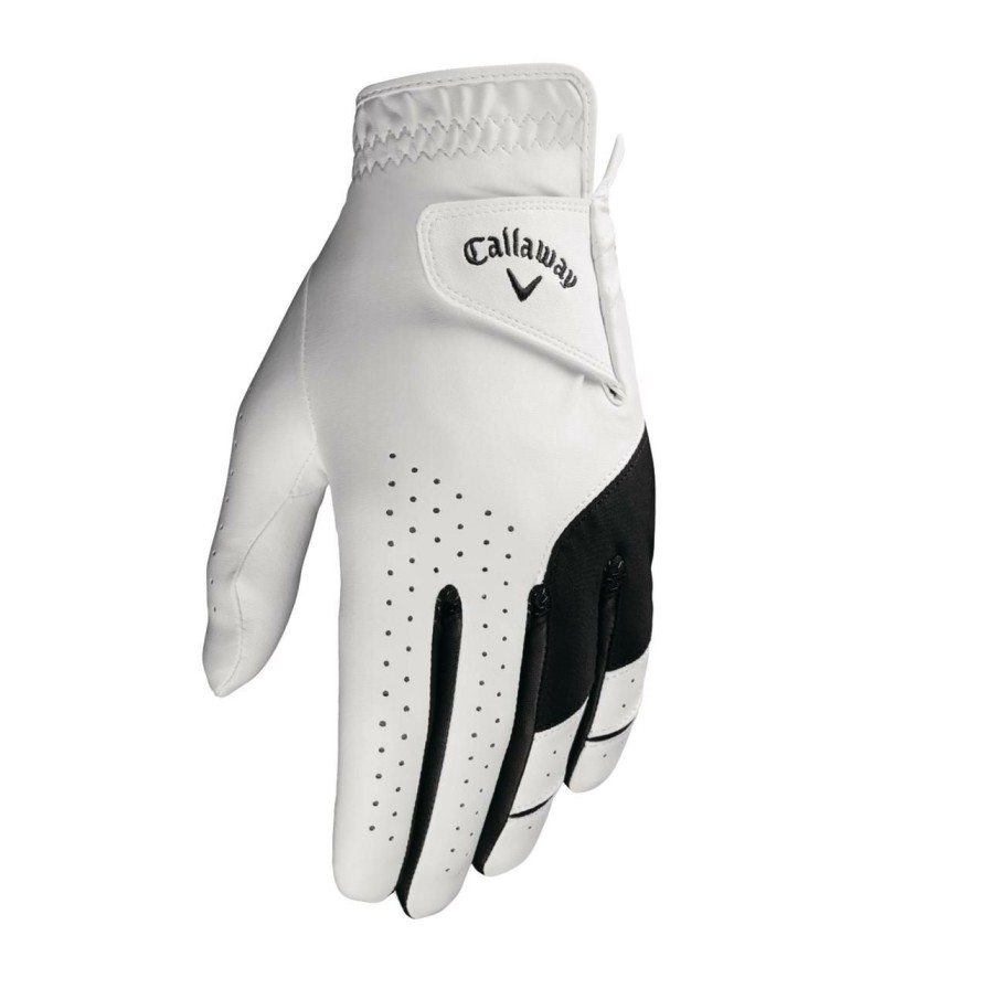 Accessories * | Callaway Men'S Weather Spann Gloves Cadet 2 Pack White