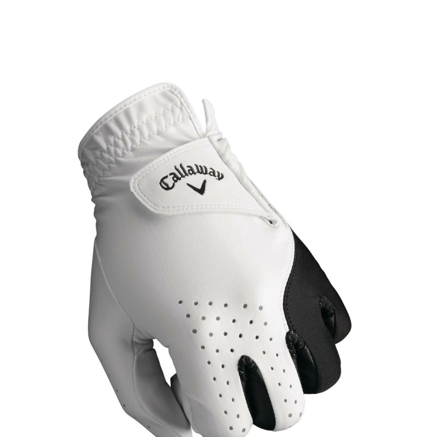 Accessories * | Callaway Men'S Weather Spann Gloves Cadet 2 Pack White