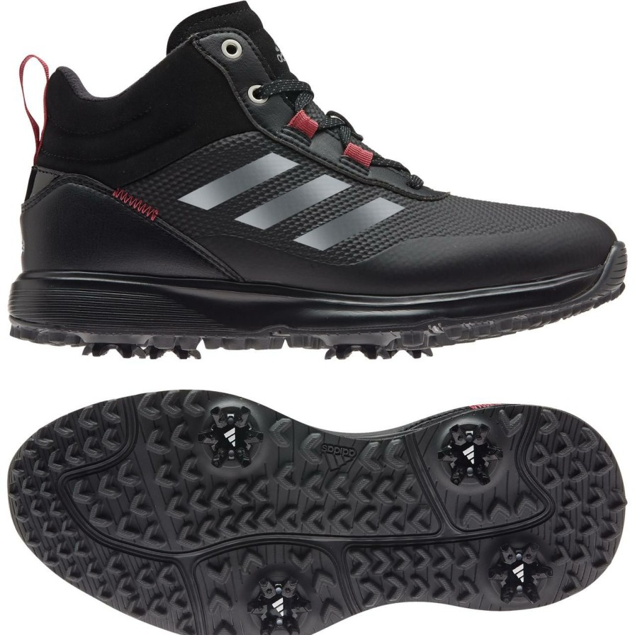 Shoes * | Adidas Women'S S2G Mid Spiked Golf Shoe Black