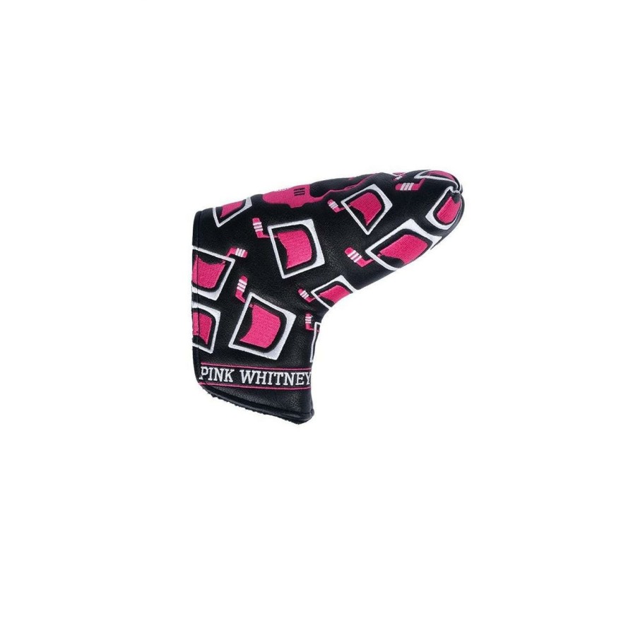 Accessories * | Barstool Pink Whitney Blade Putter Headcover Black/Pink