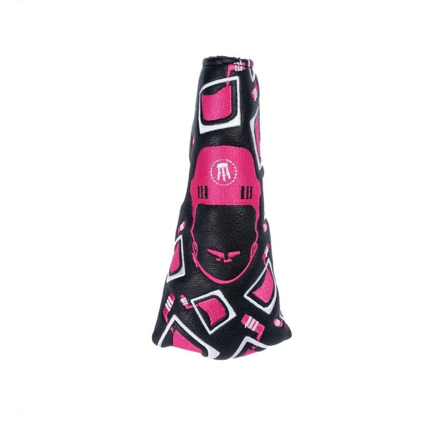 Accessories * | Barstool Pink Whitney Blade Putter Headcover Black/Pink