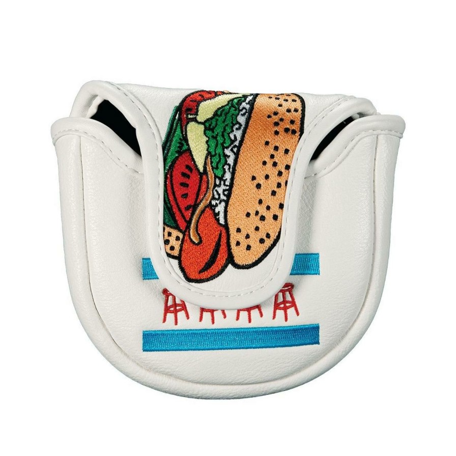 Accessories * | Barstool Chicago Hotdog Mallet Putter Cover White/Blue