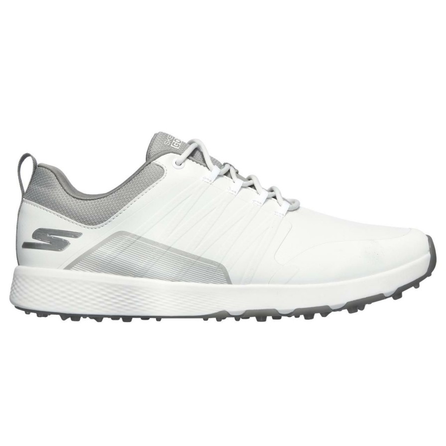 Shoes * | Skechers Men'S Elite 4 Victory Spikeless Golf Shoe White/Grey