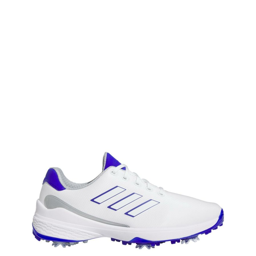 Shoes * | Adidas Men'S Zg23 Spiked Golf Shoe White/Blue