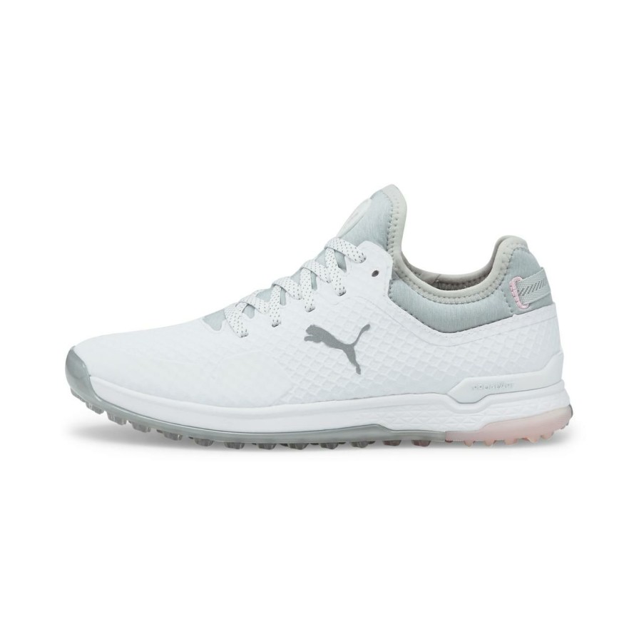 Shoes * | Puma Women'S Proadapt Alphacat Spikeless Golf Shoe- White