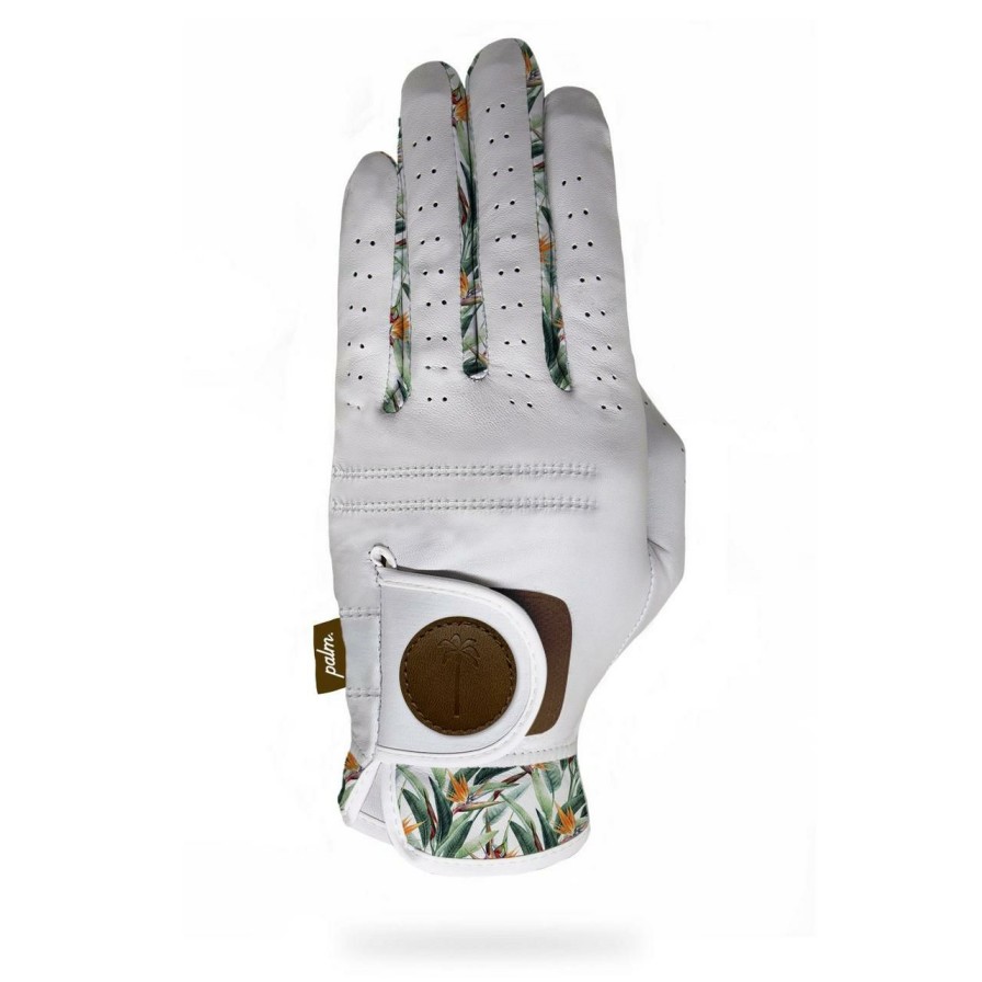 Accessories * | Palm Golf Prior Generation Rustic Palms Glove White/Multi