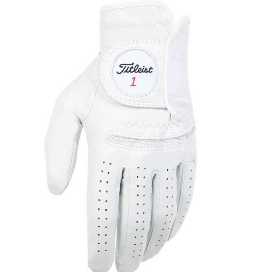 Accessories * | Titleist Perma-Soft Golf Glove Cadet White