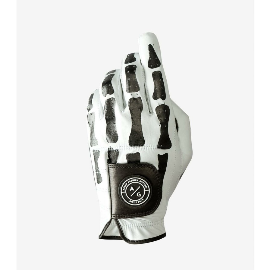 Accessories * | Asher Golf Premium Deathgrip Glove White