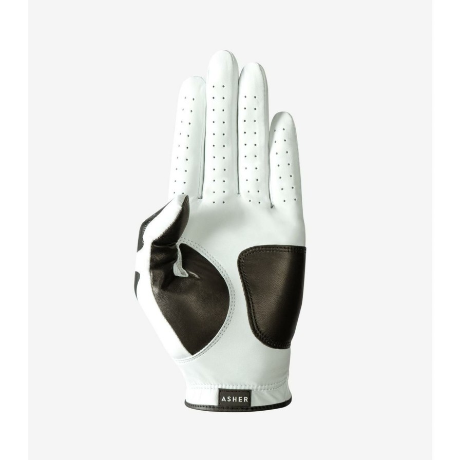 Accessories * | Asher Golf Premium Deathgrip Glove White