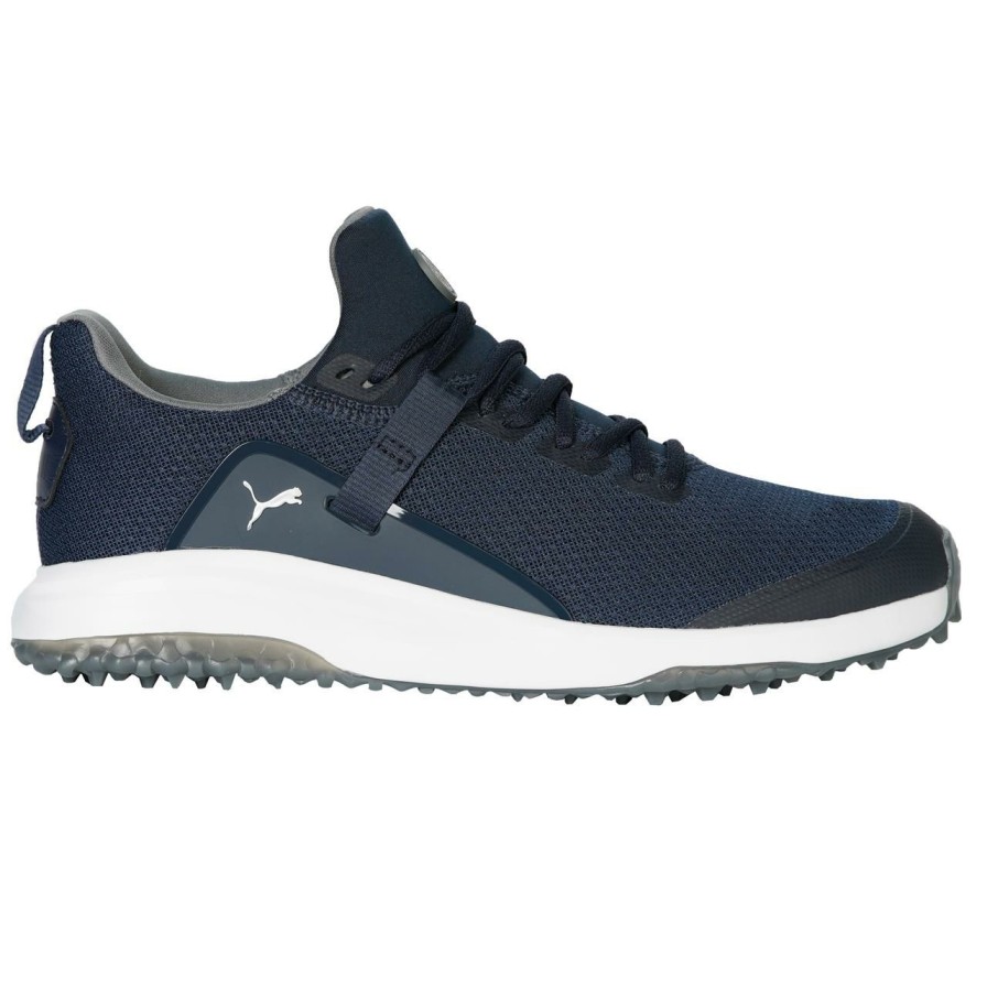 Shoes * | Puma Men'S Fusion Evo Spikeless Golf Shoe Navy