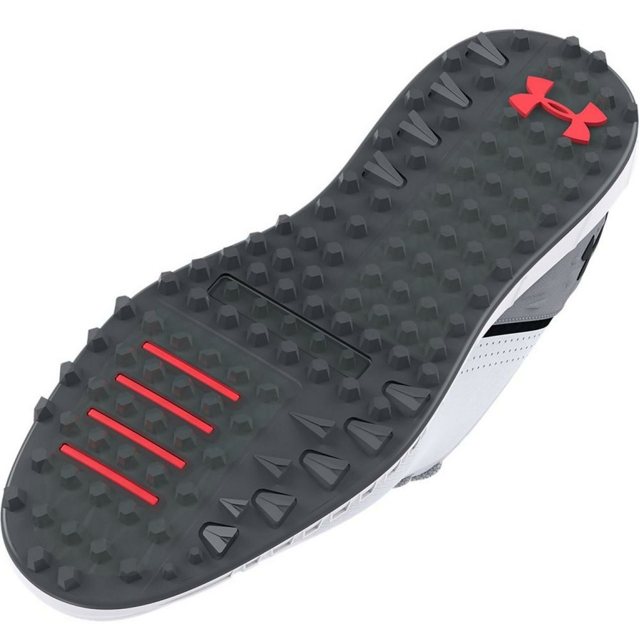 Shoes * | Under Armour Men'S Hovr Drive Spikeless Golf Shoe White