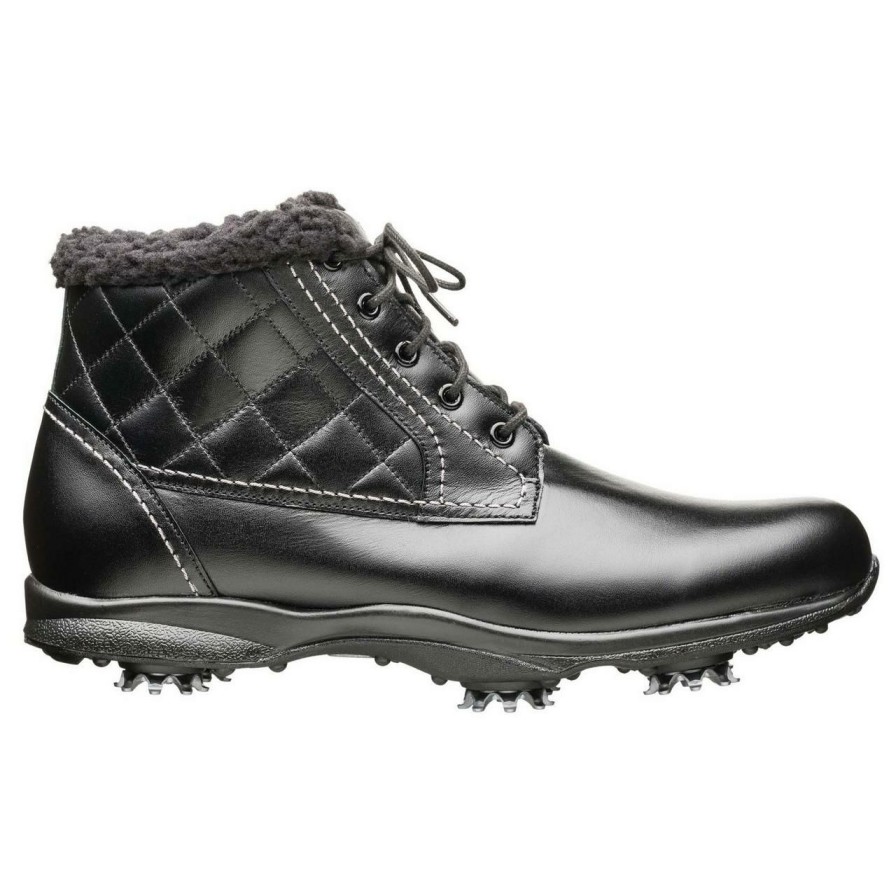 Shoes * | Footjoy Womens Embody Bavaria Spiked Golf Boot Black