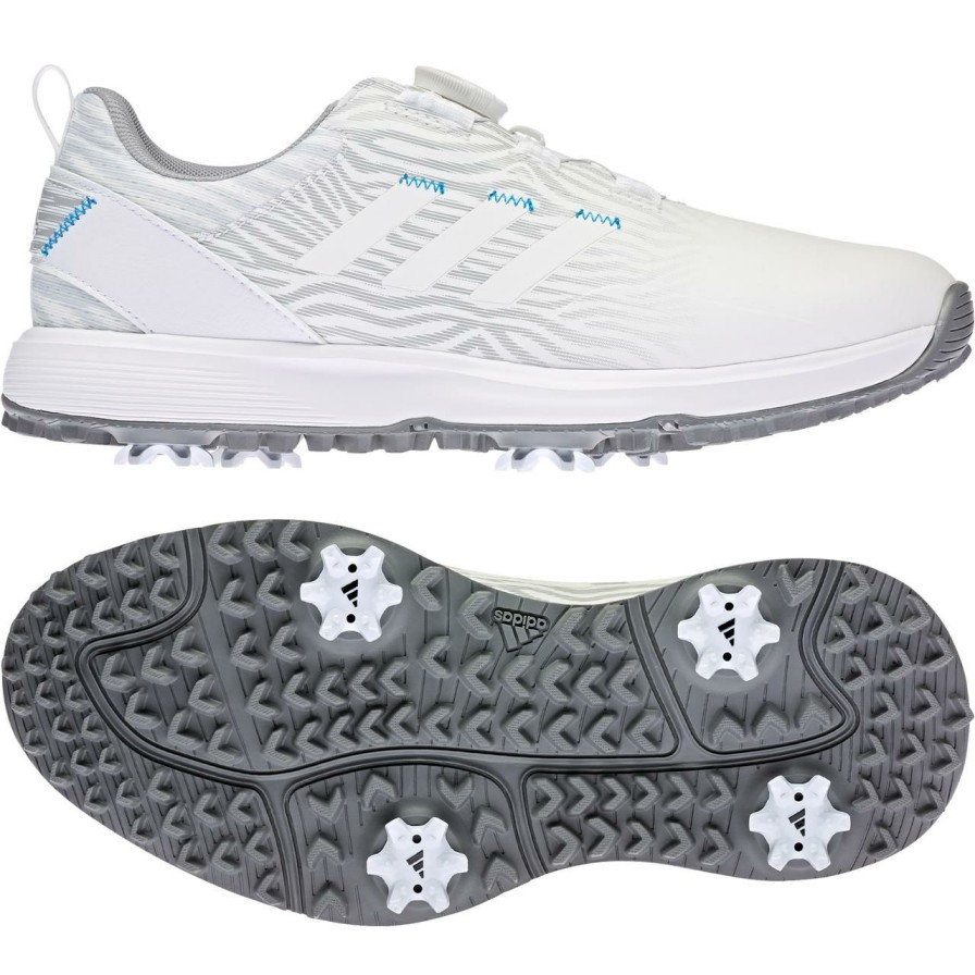 Shoes * | Adidas Women'S S2G Boa Spiked Golf Shoe White