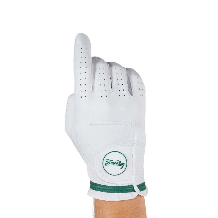 Accessories * | Barstool Foreplay Golf Glove White/Green