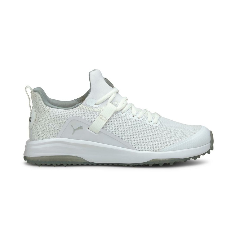 Shoes * | Puma Men'S Fusion Evo Spikeless Golf Shoe White