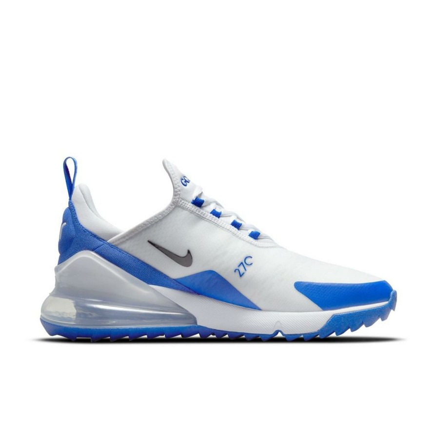 Shoes * | Nike Air Max 270 G Spikeless Golf Shoe-White/Blue