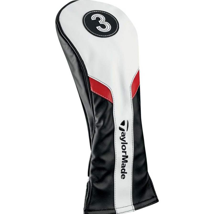 Accessories * | Taylormade Fairway Headcover Black/White/Red