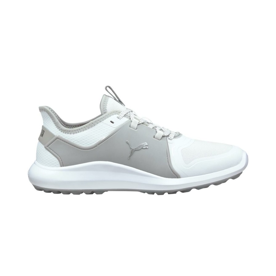 Shoes * | Puma Men'S Ignite Fasten 8 Spikeless Golf Shoe White/Grey