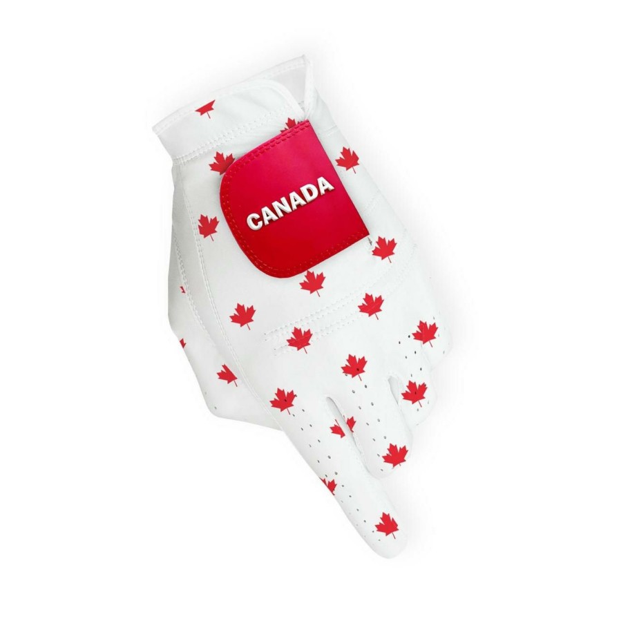 Accessories * | Uther Oh Canada Dura Glove White/Red