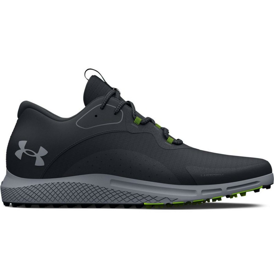 Shoes * | Under Armour Men'S Charged Draw 2 Sl Spikeless Golf Shoe Black