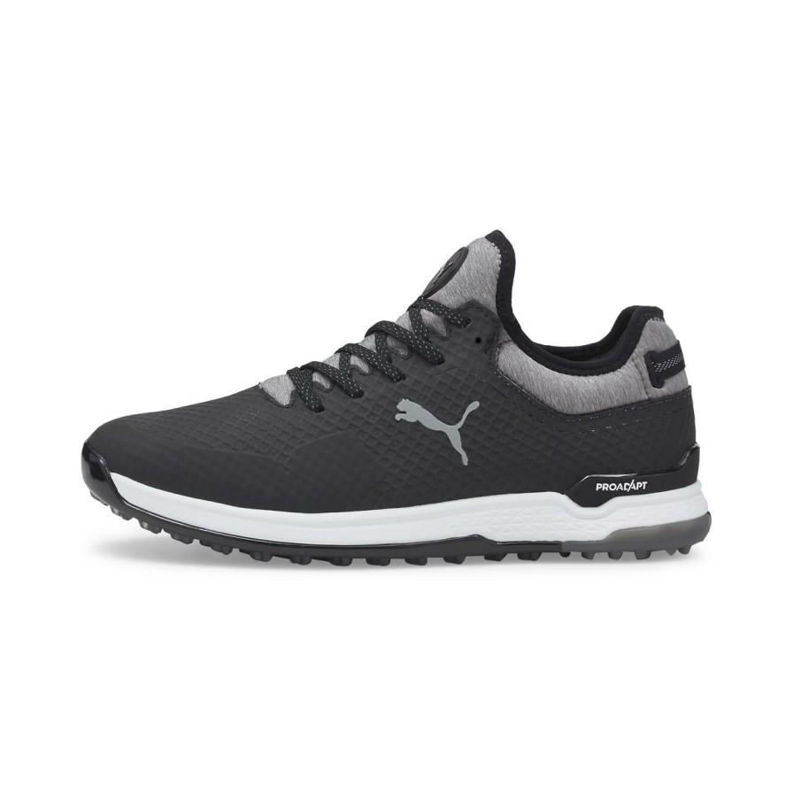 Shoes * | Puma Men'S Proadapt Alphacat Spikeless Golf Shoe- Black/Grey