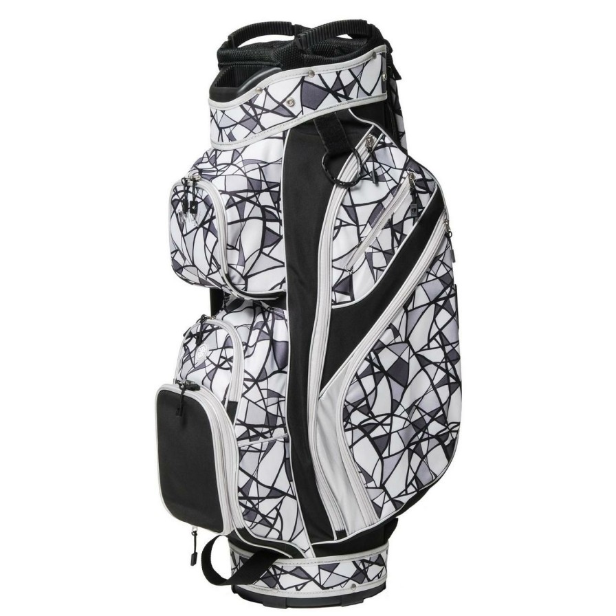 Bags & Carts * | Glove It Onyk Geo Cart Bag White/Black