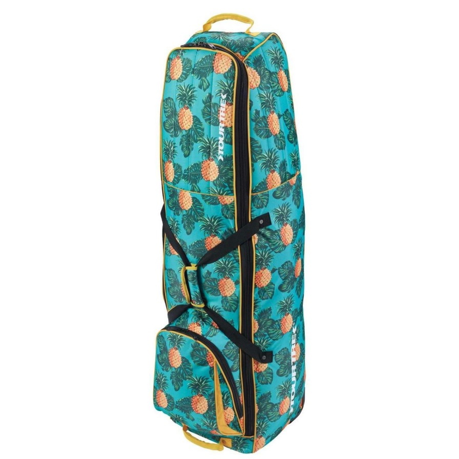 Bags & Carts * | Tour Trek Pineapple Print Travel Cover Yellow/Green