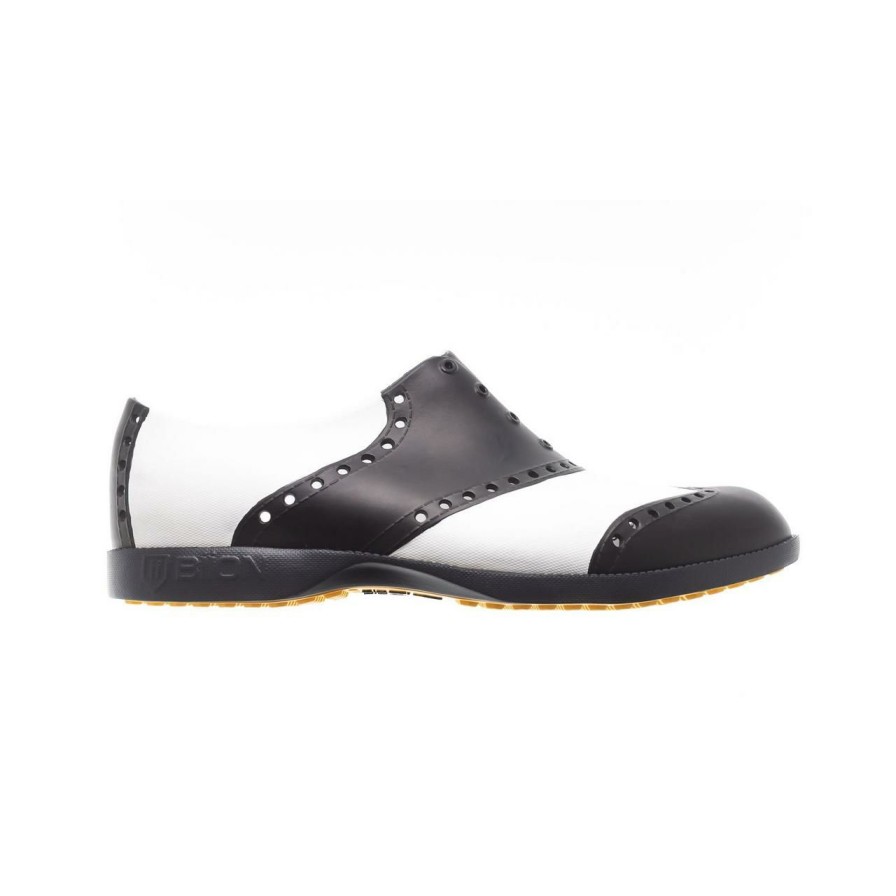 Shoes * | Biion Women'S Oxford Classic Spikeless Shoe White/Black