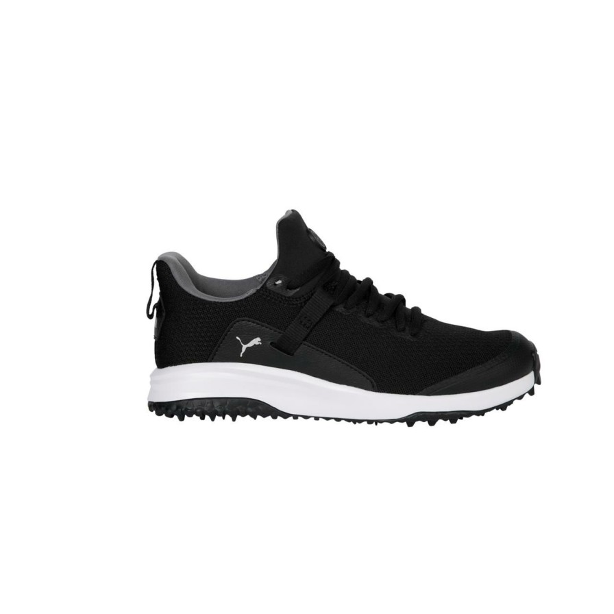 Shoes * | Puma Junior Fusion Evo Spikeless Golf Shoe Black