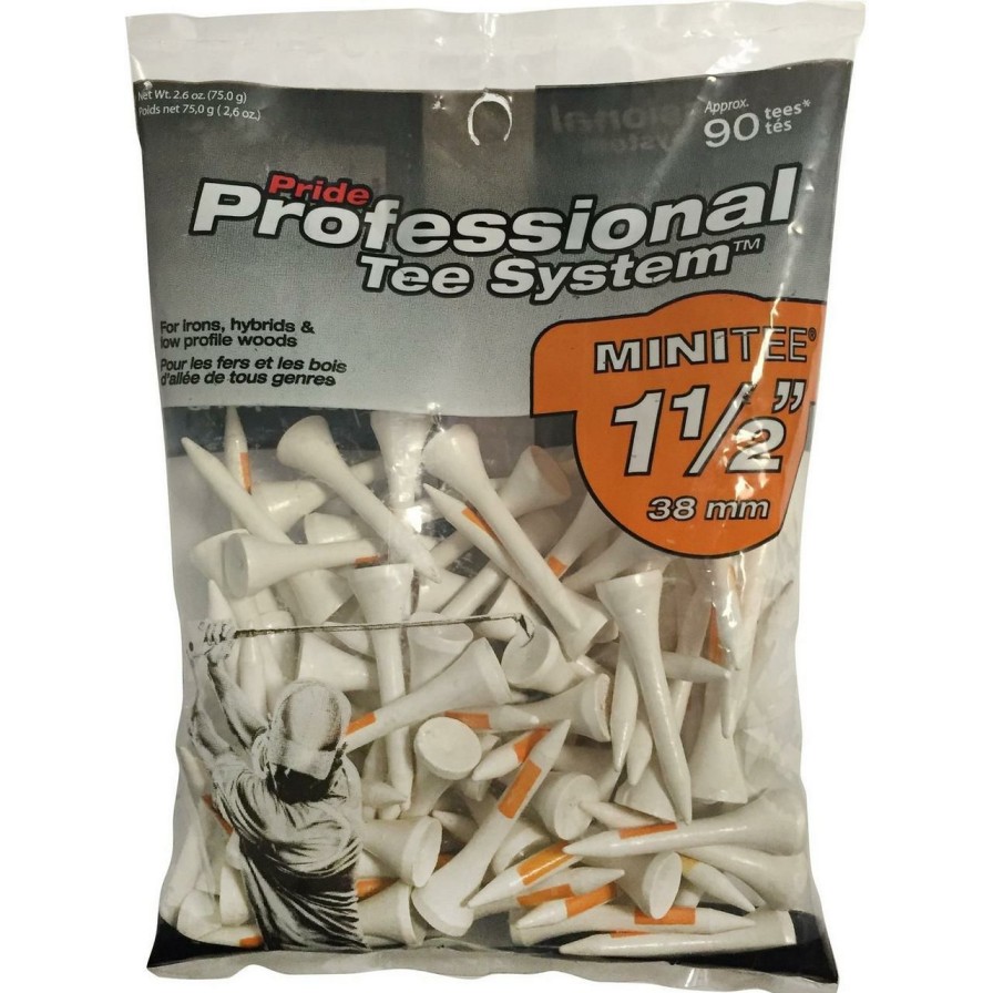 Accessories * | Pride Sports Minitee 1 1/2 Inchtees (90 Count) White