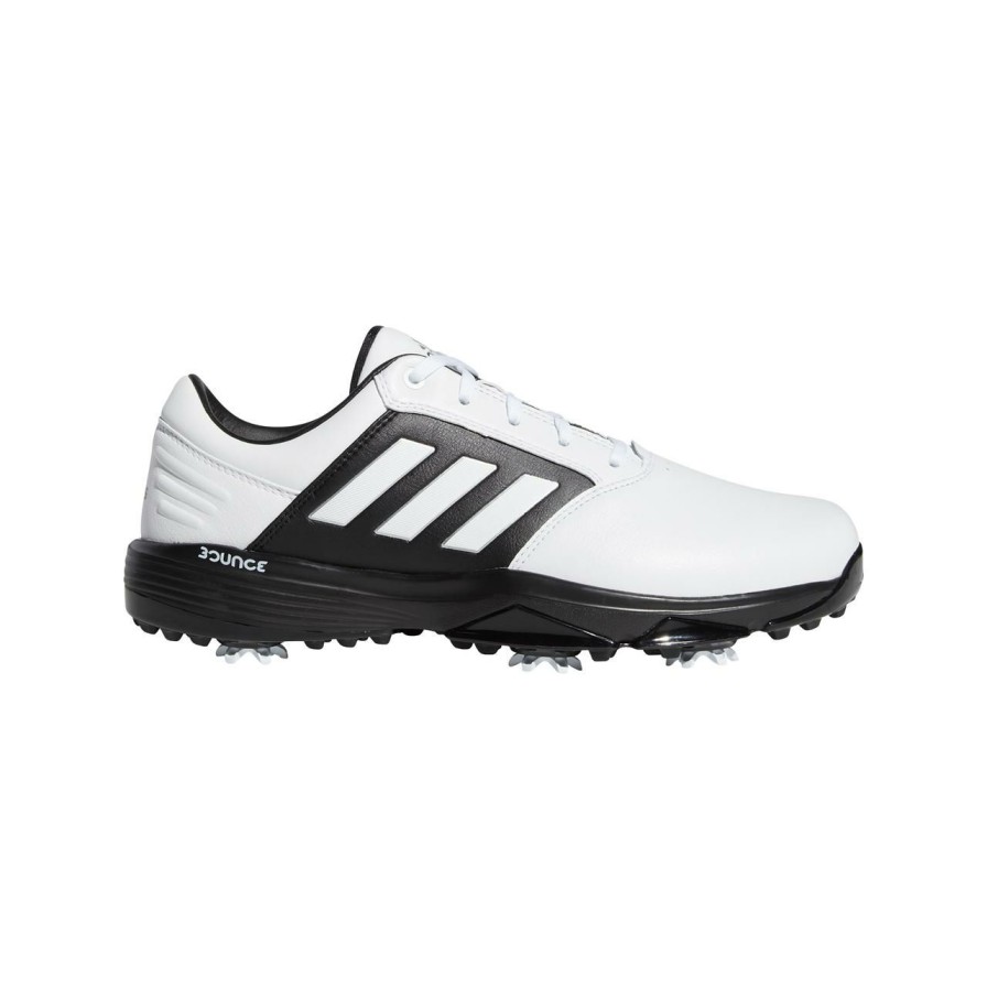 Shoes * | Adidas Men'S 360 Bounce 2 Spiked Golf Shoe White/Black/Silver