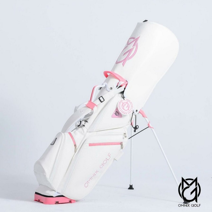 Bags & Carts * | Omnix Pink Lady Stand Bag White/Pink