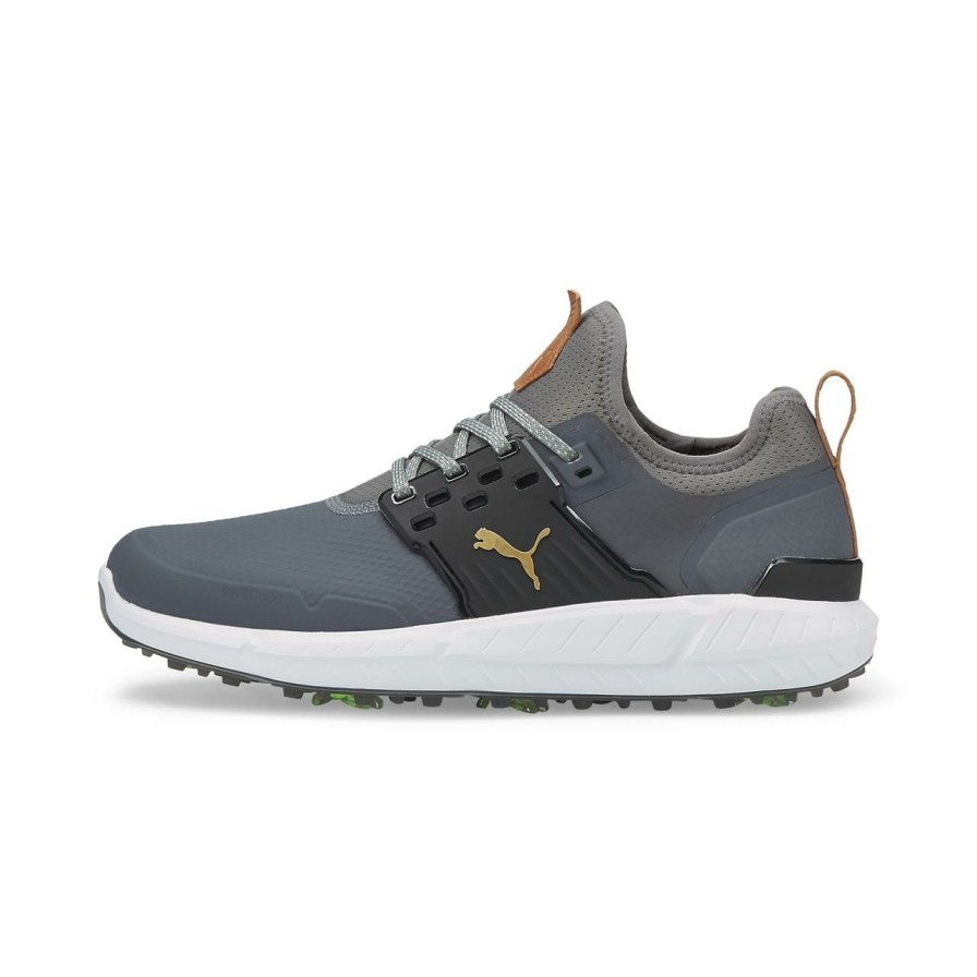 Shoes * | Puma Men'S Ignite Articulate Spiked Golf Shoe Grey/Black