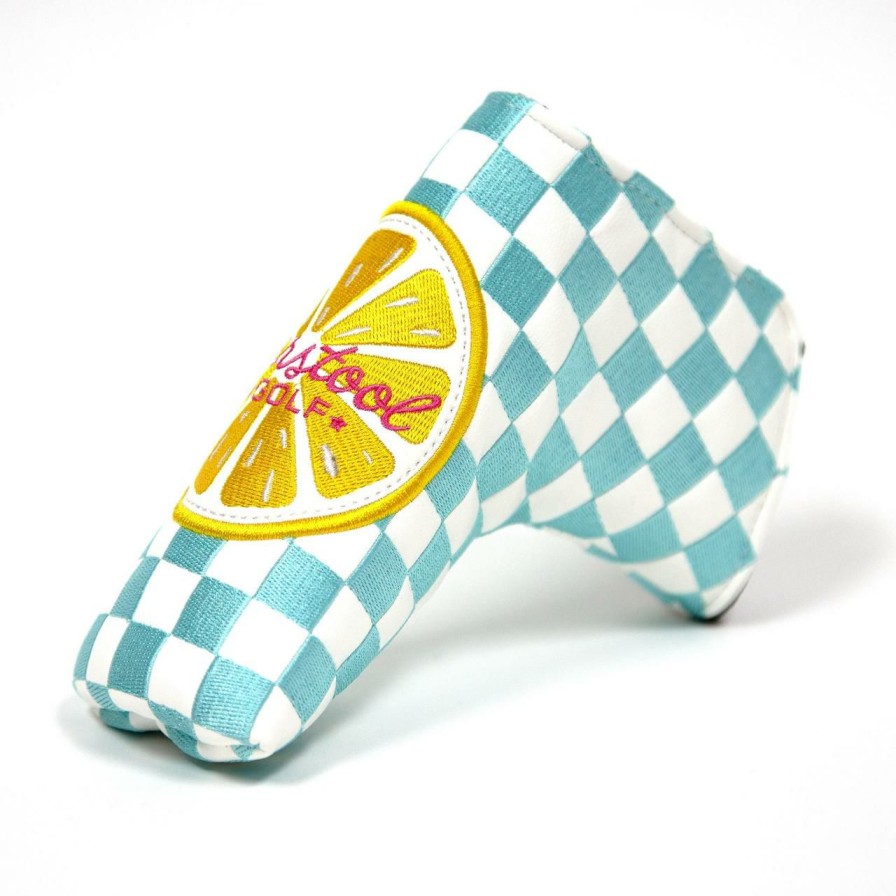 Accessories * | Barstool Lemon Tea Blade Putter Cover White/Blue