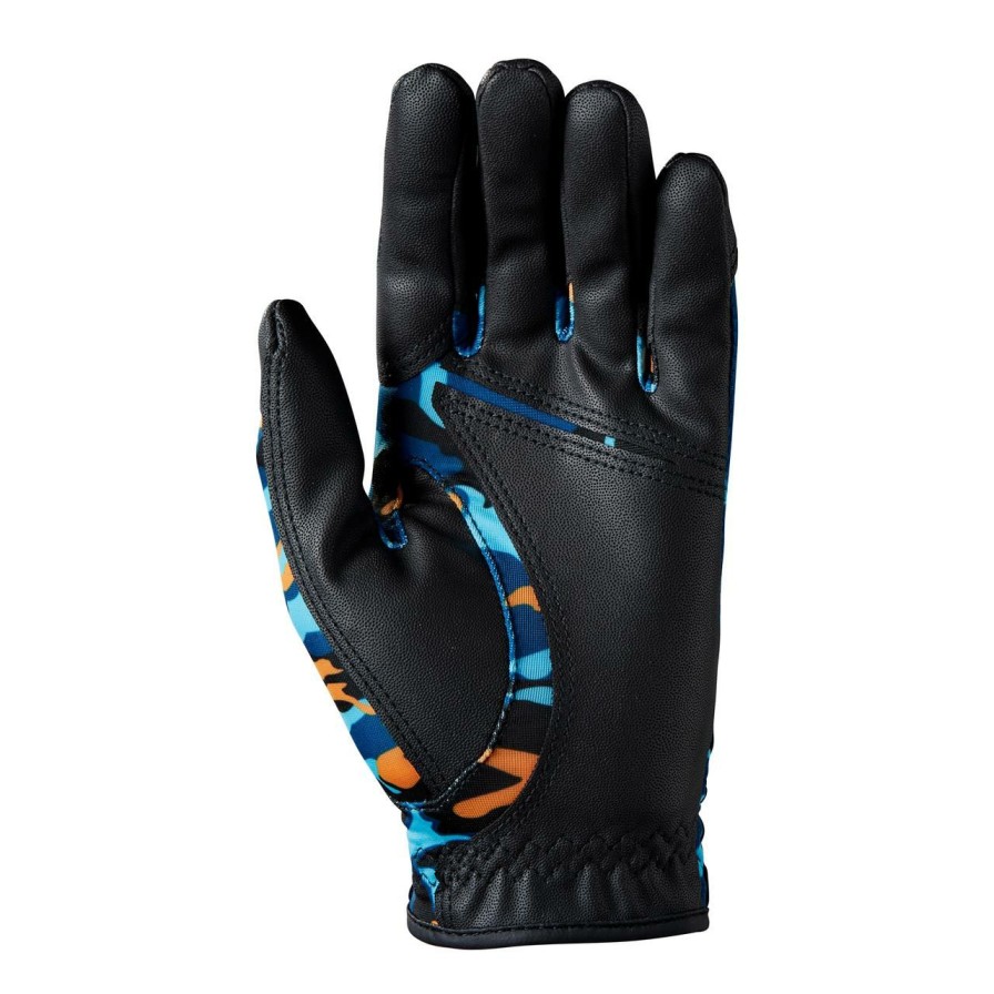 Accessories * | Wilson Fit All Junior Camo Golf Glove Black/Blue