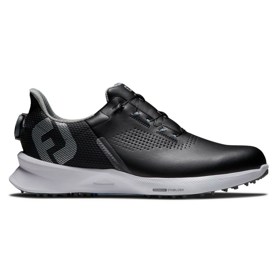 Shoes * | Footjoy Men'S Fuel Boa Spikeless Golf Shoe Black