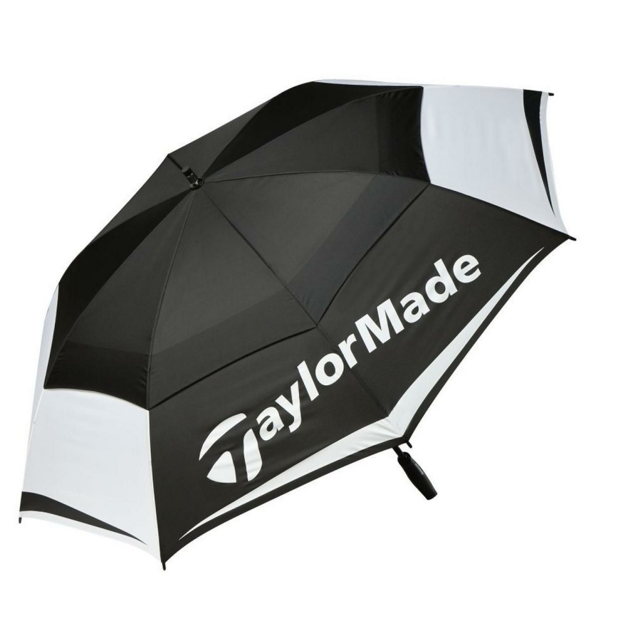 Accessories * | Taylormade Double Canopy Umbrella 64 Inch Black