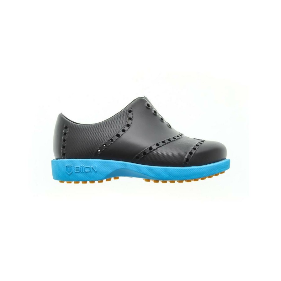 Shoes * | Biion Kids Bright Spikeless Shoe Black/Neon Blue