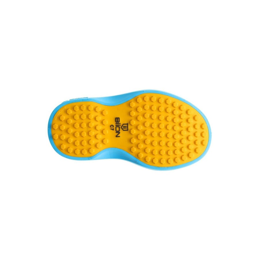 Shoes * | Biion Kids Bright Spikeless Shoe Black/Neon Blue