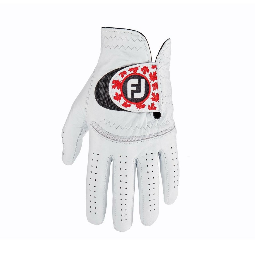 Accessories * | Footjoy Stasof Canada Edition Left Hand Cadet White/Red